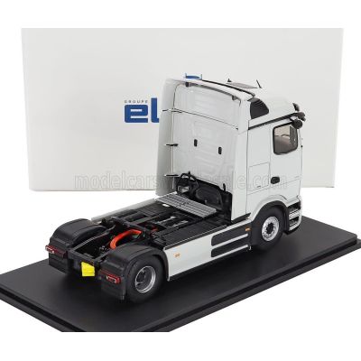 ELIGOR MERCEDES BENZ E-ACTROS 600 TRACTOR TRUCK 2-ASSI 2025 - EXCLUSIVE CARMODEL - LIGHT GREY 1/43