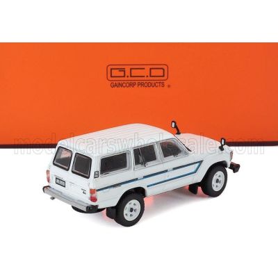 GCD MODELS TOYOTA LAND CRUISER 60 1982 - WHITE BLUE 1/64