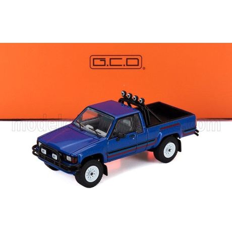 GCD MODELS TOYOTA HILUX SR5 XTRA CAB PICK-UP 1985 - BLUE 1/64