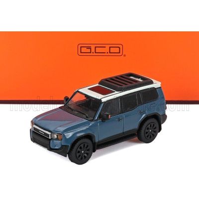 GCD MODELS TOYOTA LAND CRUISER PRADO 250 2024 - BLUE WHITE 1/64
