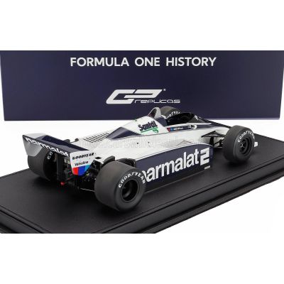 GP REPLICAS BRABHAM F1  BT50 PARMALAT N 2 DUTCH GP 1982 RICCARDO PATRESE - WHITE BLUE 1/18