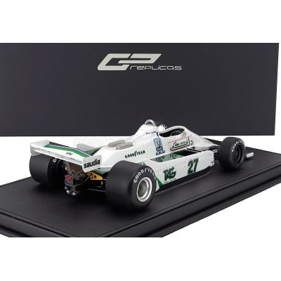 GP REPLICAS WILLIAMS F1  FW07 FORD N 27 WINNER GERMAN GP 1979 ALAN JONES - WHITE 1/18