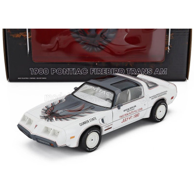 GREENLIGHT PONTIAC FIREBIRD TRANS AM 1980 - OFFICIAL PACE CAR 58th RALLY PIKES AUTO HILL CLIMB - WHITE 1/24