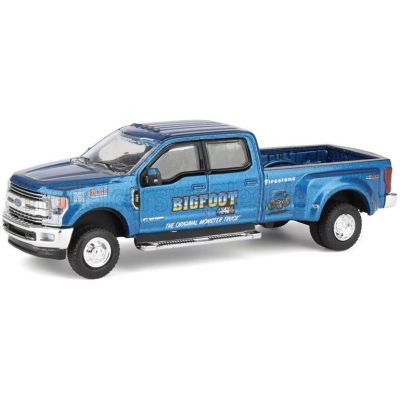 GREENLIGHT FORD USA F-350 DOUBLE CABINE PICK-UP BIGFOOT 2019 - BLUE 1/64