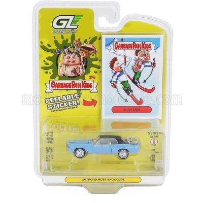 GREENLIGHT FORD USA MUSTANG COUPE 1967 - LIGHT BLUE 1/64