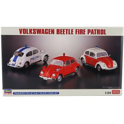 HASEGAWA VOLKSWAGEN BEETLE MAGGIOLINO FIRE PATROL - POLITIE 1962 1/24