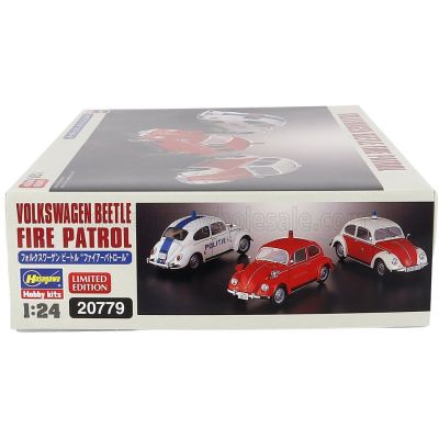 HASEGAWA VOLKSWAGEN BEETLE MAGGIOLINO FIRE PATROL - POLITIE 1962 1/24