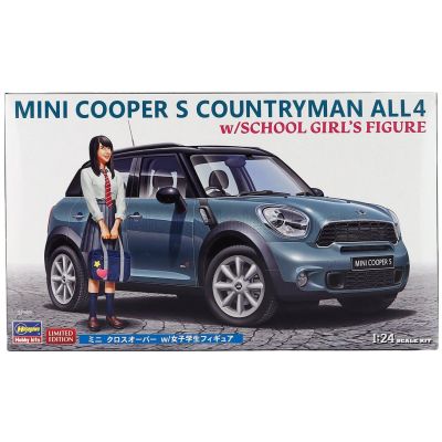 HASEGAWA MINI COOPER S COUNTRYMAN ALL4 2011- WITH SCHOOL GIRL FIGURE 1/24