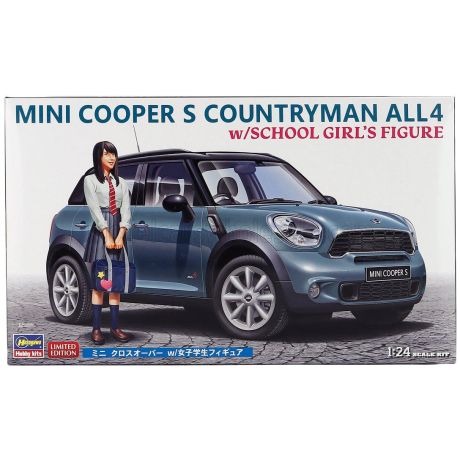 HASEGAWA MINI COOPER S COUNTRYMAN ALL4 2011- WITH SCHOOL GIRL FIGURE 1/24
