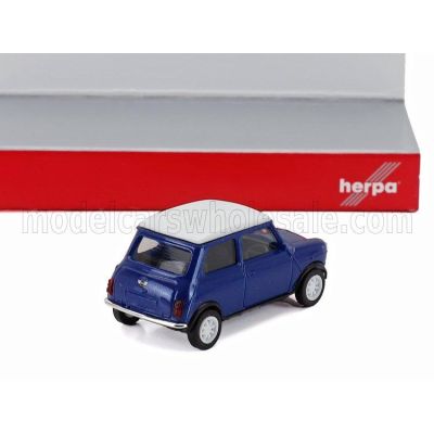HERPA MINI COOPER MAYFAIR 1997 - BLUE 1/87