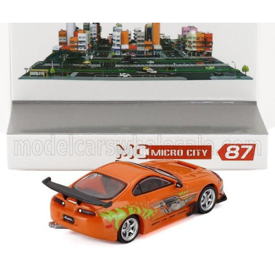 HERPA TOYOTA BRIAN'S SUPRA MKIV SPIDER 1995 - FAST & FURIOUS - ORANGE 1/87