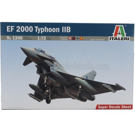 ITALERI EUROFIGHTER EF-2000 TYPHOON IIB AIRPLANE  MILITARY 1994 1/72