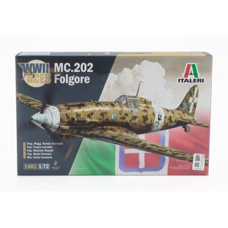 ITALERI MACCHI MC.202 FOLGORE WWII - ITALIAN ARMY 1940 - MILITARY AIRPLANE 1/72