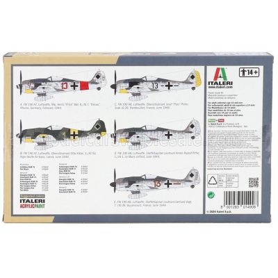 ITALERI FOCKE WULF FW 190 A-7/A8 MILITARY AIRPLANE 1944 1/72