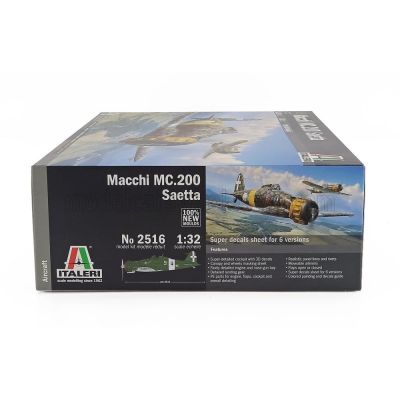 ITALERI MACCHI MC.202 SAETTA AIRPLANE MILITARY 1943 1/32