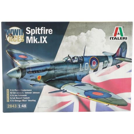 ITALERI SUPERMARINE SPITFIRE MK.IX MILITARY AIRPLANE 1941 1/48