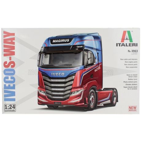 ITALERI IVECO FIAT S-WAY S460 MAGIRUS TRACTOR TRUCK 2-ASSI 2022 1/24