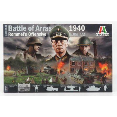 ITALERI ACCESSORIES DIORAMA - WAR BATTLE SET OF ARRAS - ROMMEL'S OFFENSIVE 1940 1/72