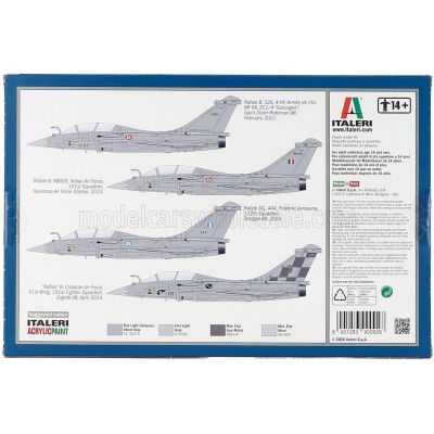 ITALERI DASSAULT AVIATION RAFALE B MILITARY AIRPLANE MARINE NATIONALE 1999 1/72