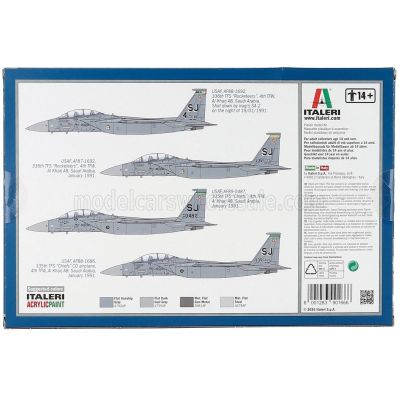 ITALERI McDONNEL DOUGLAS F-15E STRIKE EAGLE MILITARY AIRPLANE 1986 1/72