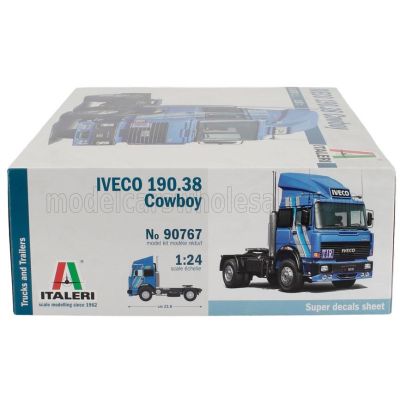 ITALERI IVECO FIAT 190.38 COWBOY TURBO TRACTOR TRUCK 2-ASSI 1984 1/24