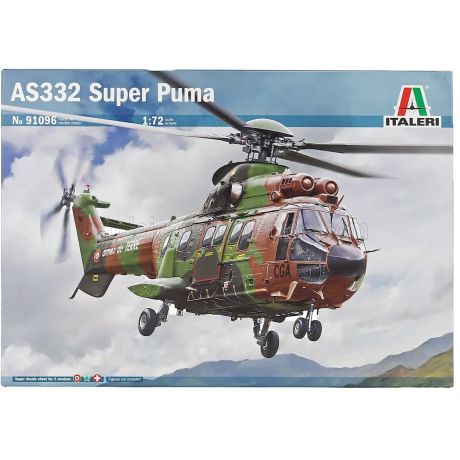 ITALERI EUROCOPTER AS332 SUPER PUMA MILITARY HELICOPTER 1978 1/72