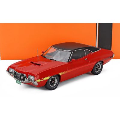IXO MODELS FORD USA GRAN TORINO COUPE 1972 - RED BLACK 1/18