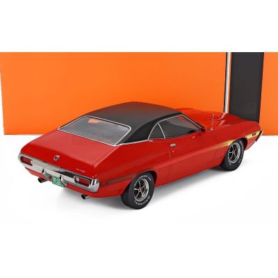 IXO MODELS FORD USA GRAN TORINO COUPE 1972 - RED BLACK 1/18