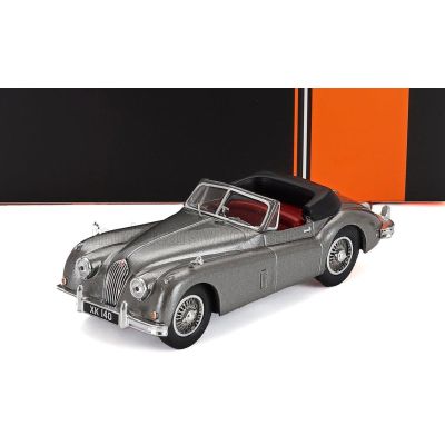 IXO MODELS JAGUAR XK140 CABRIOLET OPEN 1956 - DARK GREY MET 1/43