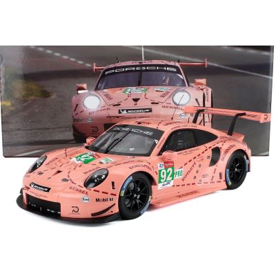 IXO MODELS PORSCHE 911 991 RSR TEAM PORSCHE GT N 92 WINNER LMGTE PRO PINK PIG TRIBUTE 24h LE MANS 2018 MICHEAL CHRISTENSEN - KEV
