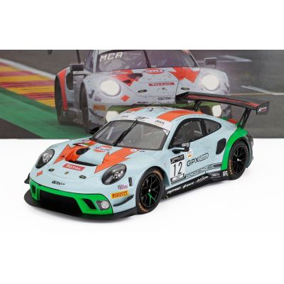 IXO MODELS PORSCHE 911 991-2 GT3 R TEAM GPX RACING GULF N 12 24h SPA 2020 MATT CAMPBELL - PATRICK PILET - MATHIEU JAMINET - LIGH