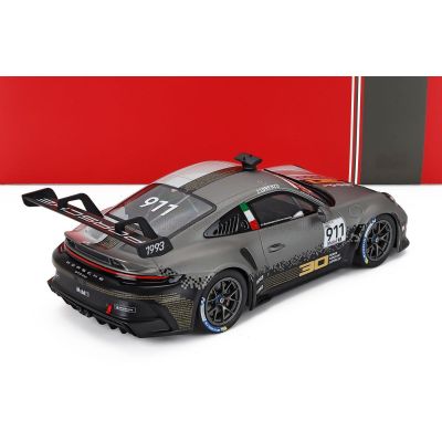 IXO MODELS PORSCHE 911 992 GT3 CUP 4.2L TEAM PORSCHE MOTORSPORT N 911 PORSCHE SUPERCUP IMOLA 2022 JORGE LORENZO - WHITE GREY 1/1