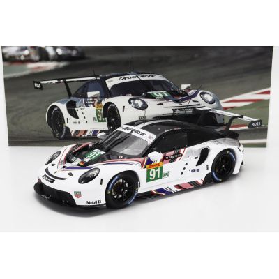 IXO MODELS PORSCHE 911 RSR-19 GOODBYE TEAM PORSCHE GT N 91 LAST RACE WEC 8h BAHRAIN 2022 GIANMARIA BRUNI - RICHARD LIETZ - WHITE