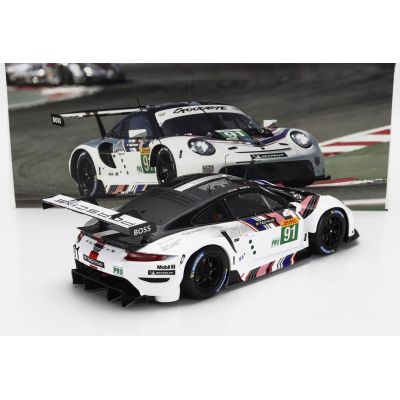 IXO MODELS PORSCHE 911 RSR-19 GOODBYE TEAM PORSCHE GT N 91 LAST RACE WEC 8h BAHRAIN 2022 GIANMARIA BRUNI - RICHARD LIETZ - WHITE