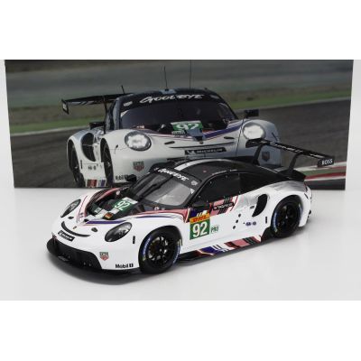 IXO MODELS PORSCHE 911 RSR-19 GOODBYE TEAM PORSCHE GT N 92 LAST RACE WEC 8h BAHRAIN 2022 KEVIN ESTRE - MICHAEL CHRISTENSEN - WHI