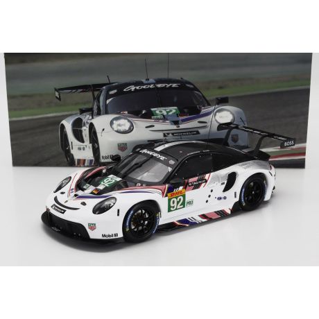 IXO MODELS PORSCHE 911 RSR-19 GOODBYE TEAM PORSCHE GT N 92 LAST RACE WEC 8h BAHRAIN 2022 KEVIN ESTRE - MICHAEL CHRISTENSEN - WHI
