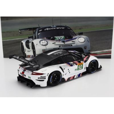 IXO MODELS PORSCHE 911 RSR-19 GOODBYE TEAM PORSCHE GT N 92 LAST RACE WEC 8h BAHRAIN 2022 KEVIN ESTRE - MICHAEL CHRISTENSEN - WHI