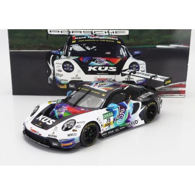 IXO MODELS PORSCHE 911 992 GT3 R TEAM KUS BERNHARD N 75 DTM SEASON 2023 LAURIN HEINRICH - WHITE BLACK 1/18
