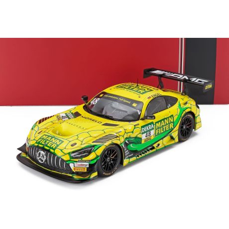 IXO MODELS MERCEDES BENZ AMG GT3 EVO TEAM LANDGRAF N 48 DTM SEASON 2023 MARO ENGEL - YELLOW 1/18