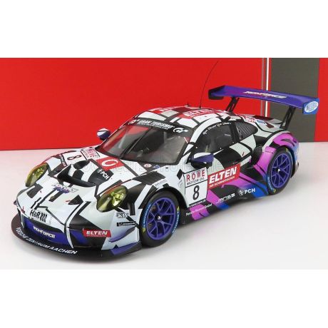 IXO MODELS PORSCHE 911 991 GT3 R TEAM RING POLICE N 8 VLN NURBURGRING 2019 J.E.SLOOTEN - L.LUHR - A.DE LEENER - S.JANS - WHITE B