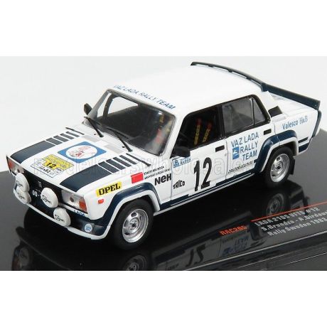 IXO MODELS LADA FIAT 2105 VFTS N 12 RALLY SWEDEN 1983 S.BRUNDZA - A.GIRDAUSKAS - WHITE 1/43