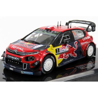 IXO MODELS CITROEN C3 WRC TEAM RED BULL N 1 RALLY CHILE 2019 S.OGIER - J.INGRASSIA - RED BLUE YELLOW 1/43