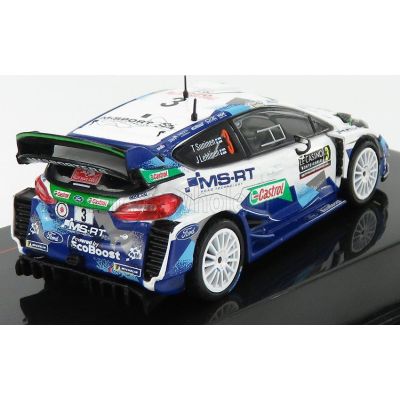 IXO MODELS FORD ENGLAND FIESTA WRC TEAM M-SPORT FORD WRT N 3 8th RALLY MONTECARLO 2020 T.SUNINEN - J.LEHTINEN - 2 TONE BLUE WHIT