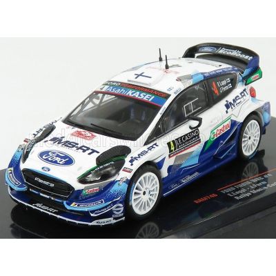 IXO MODELS FORD ENGLAND FIESTA WRC TEAM M-SPORT FORD WRT N 4 4th RALLY MONTECARLO 2020 E.LAPPI - J.FERN - 2 TONE BLUE WHITE 1/43