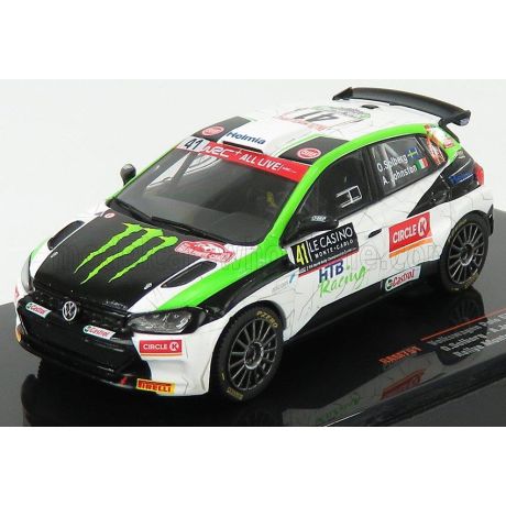 IXO MODELS VOLKSWAGEN POLO GTi R5 N 41 RALLY MONTECARLO 2020 O.SOLBERG - A.JOHNSTON - WHITE BLACK GREEN 1/43
