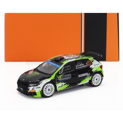 IXO MODELS ŠKODA FABIA RS RALLY2 TEAM TOKSPORT WRT2 N 23 RALLY MONTECARLO 2023 OLIVER SOLBERG - ELLIOT EDMONDSON - BLACK GREEN 1
