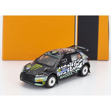 IXO MODELS ŠKODA FABIA RALLY2 EVO TEAM TOKSPOT WRT N 20 RALLY SAFARI KENYA 2024 (snorkel) OLIVER SOLBERG - ELLIOT EDMONDSON - BL