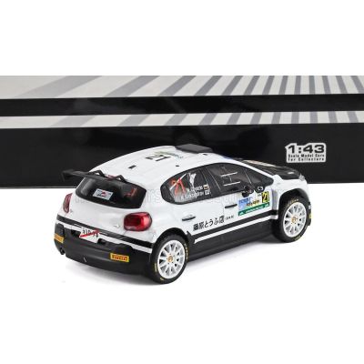 IXO MODELS CITROEN C3 RALLY2 TEAM AEC DG SPORT N 21 RALLY JAPAN 2024 NIKOLAY GRYAZIN - KONSTANTIN ALEKSANDROV - WHITE BLACK 1/43