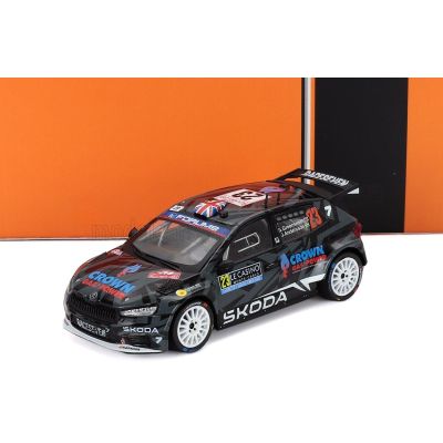 IXO MODELS ŠKODA FABIA RS RALLY2 TEAM ŠKODA MOTORSPORT N 23 RALLY MONTECARLO 2025 GUS GREENSMITH - KONSTANTIN ALEKSANDROV - BLAC