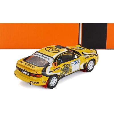 IXO MODELS TOYOTA CELICA GT4 TURBO (ST185) N 97 RALLY ARTIC LAPLAND 2024 JARI MATTI LATVALA - JUHO HANNINEN - YELLOW 1/43